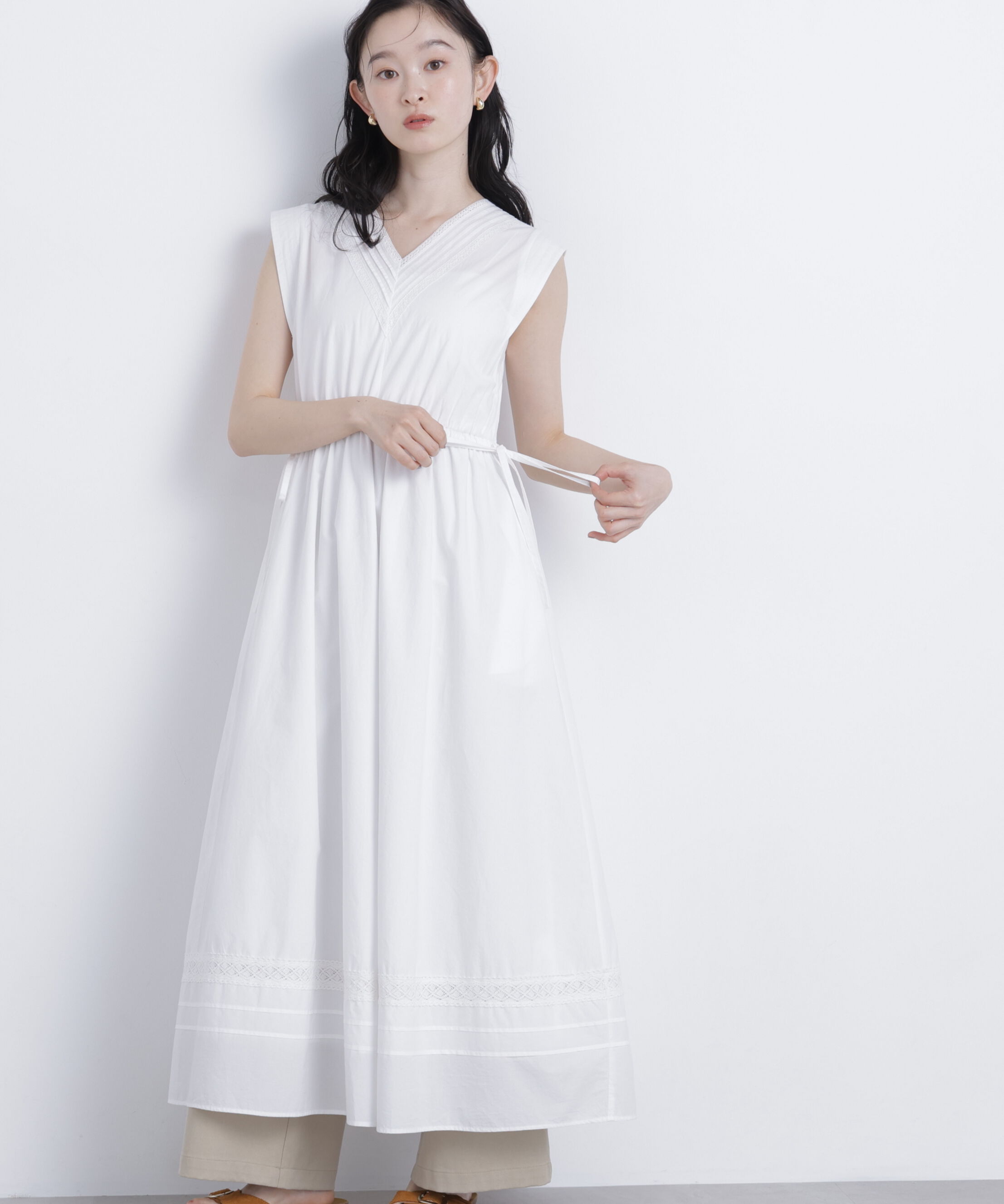  「〈N.〉ピンタックレースワンピース」|ワンピース|
