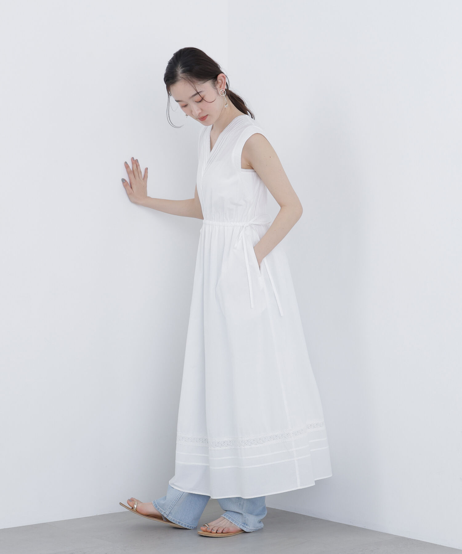  「〈N.〉ピンタックレースワンピース」|ワンピース|