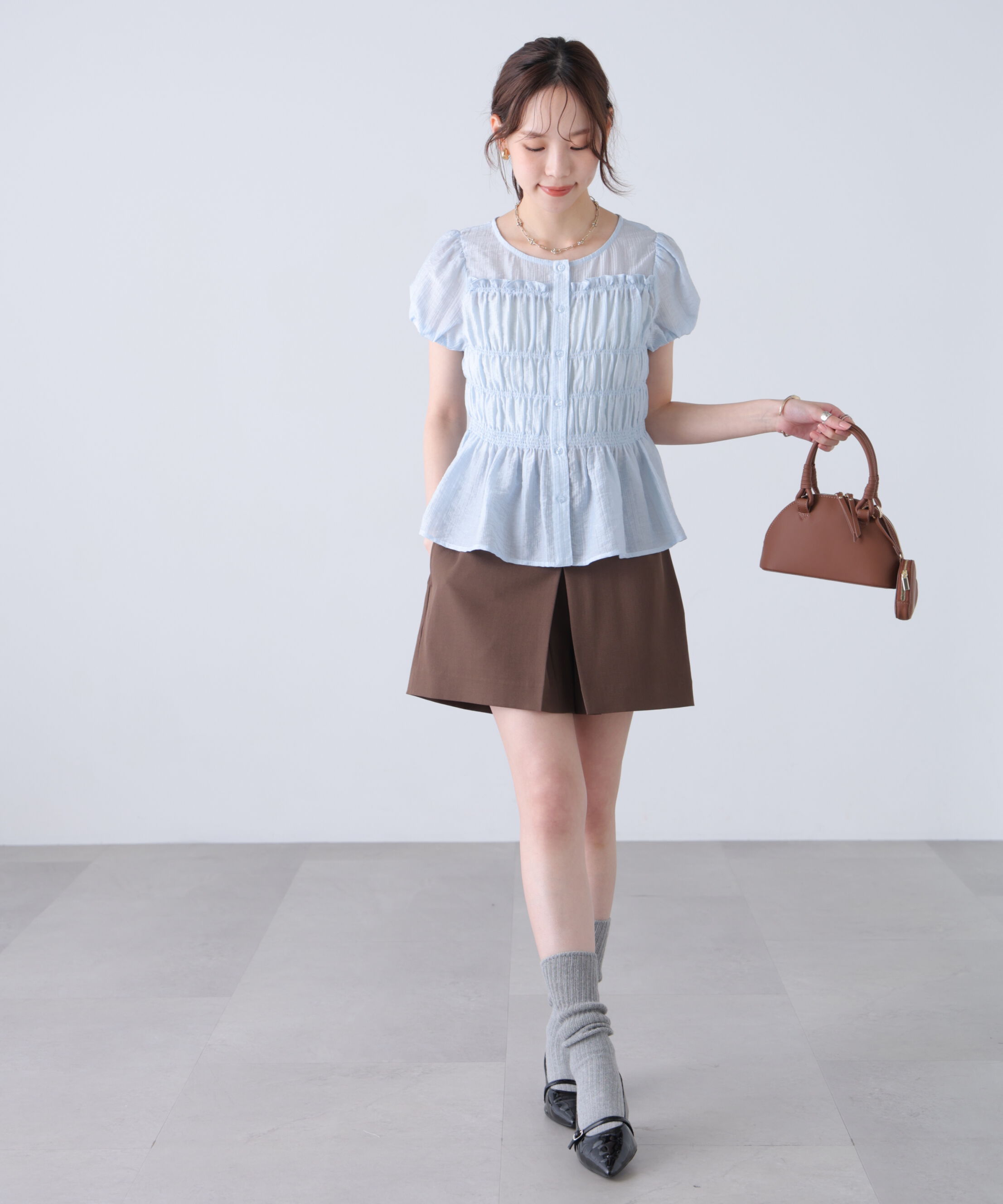  「フロントタックプリーツスカパン」|その他|