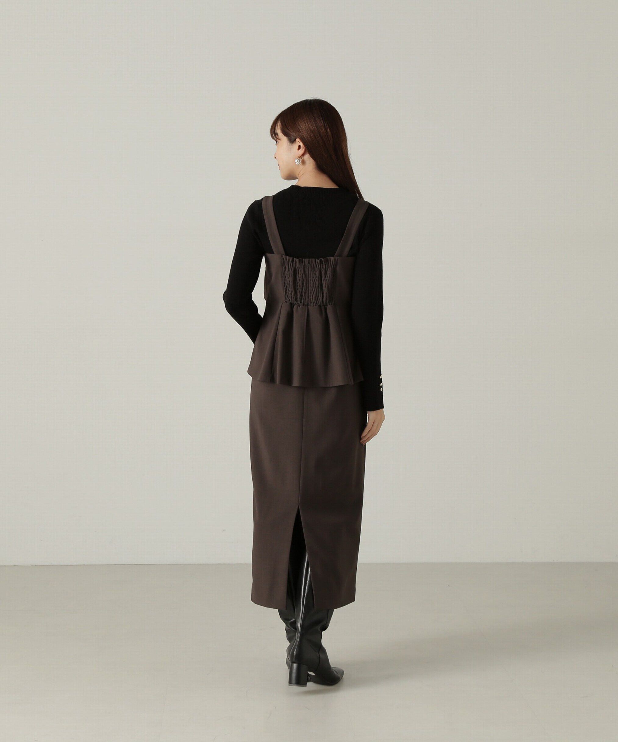 PROPORTION BODY DRESSING「ペプラムタイトジャンスカ　24AW」|ワンピース|