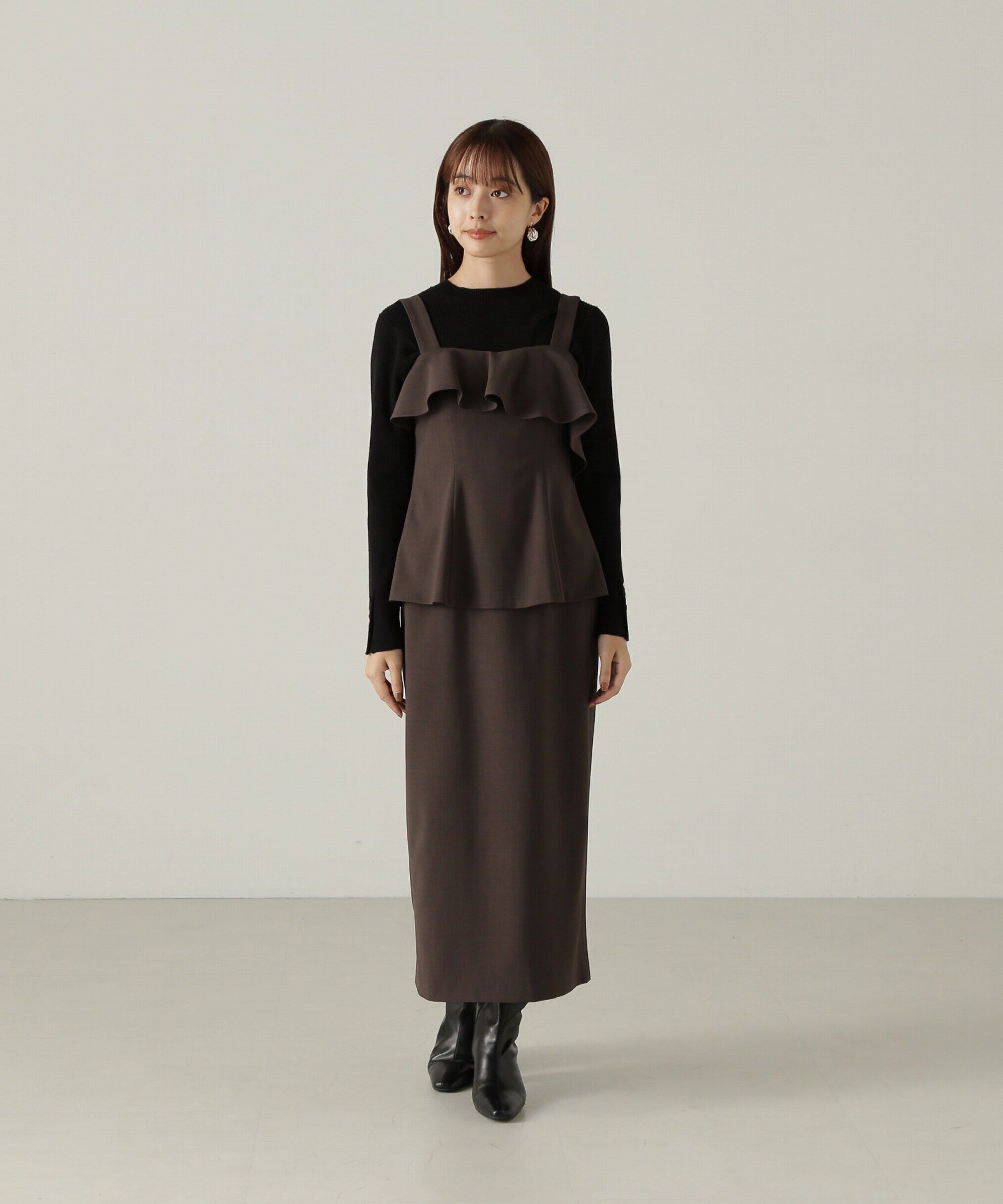 PROPORTION BODY DRESSING「ペプラムタイトジャンスカ　24AW」|ワンピース|