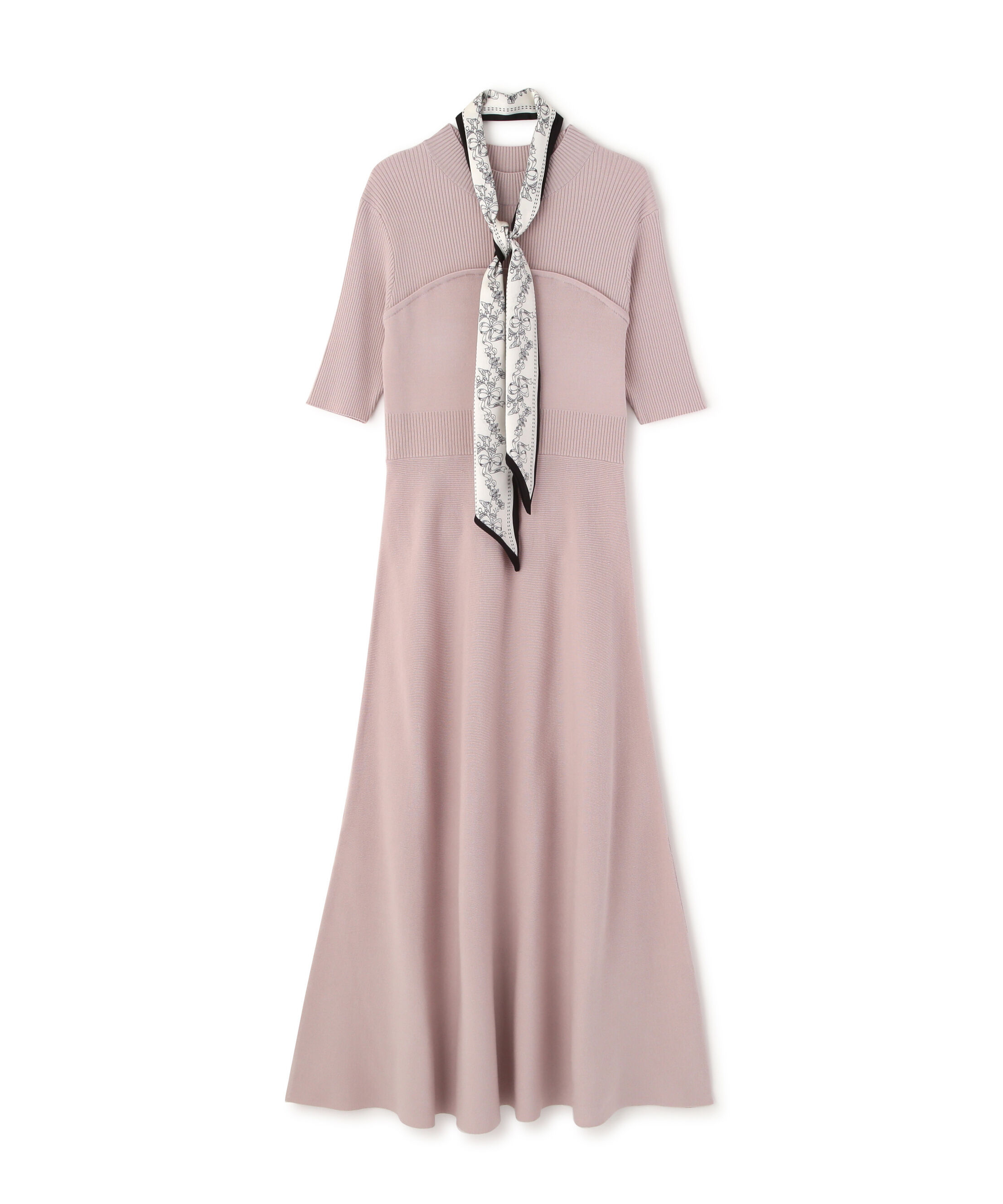 PROPORTION BODY DRESSING「スカーフ付きニットワンピース　26SS」|ワンピース|