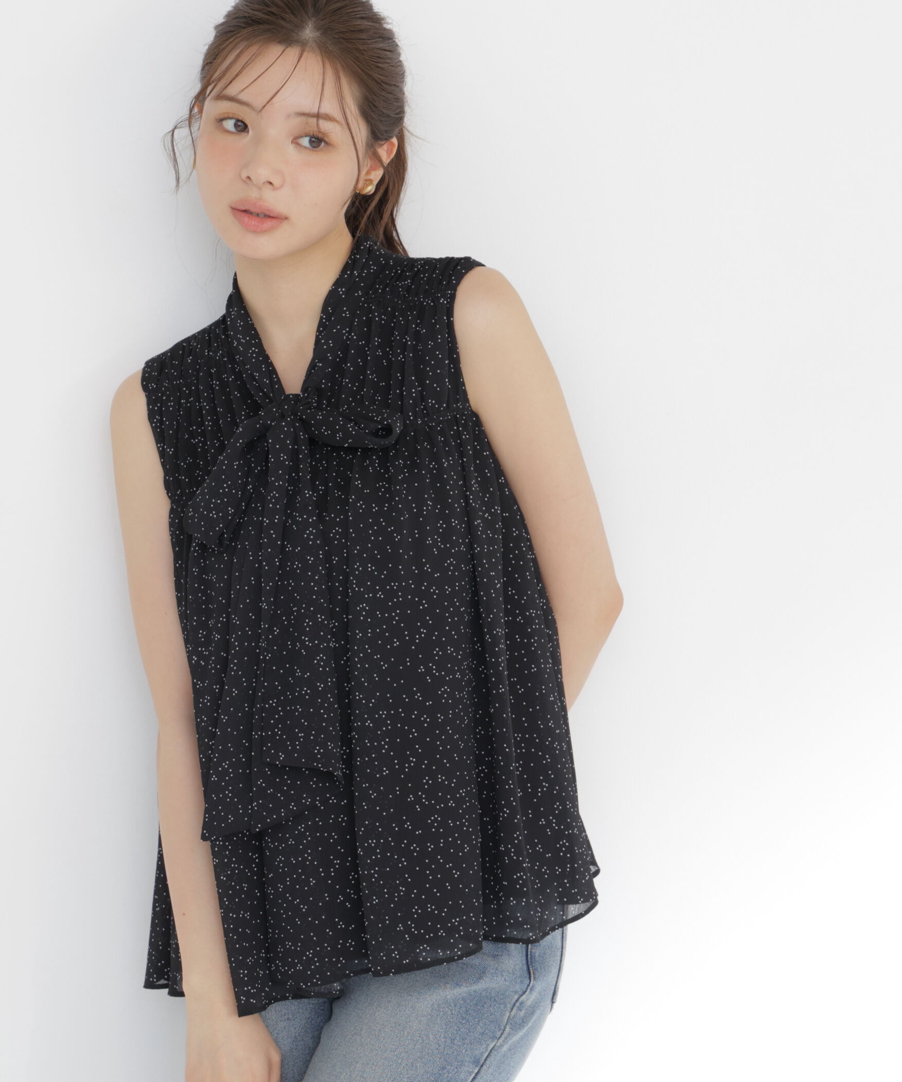 PROPORTION BODY DRESSING「ボウタイシャーリングブラウス」|シャツ・ブラウス|