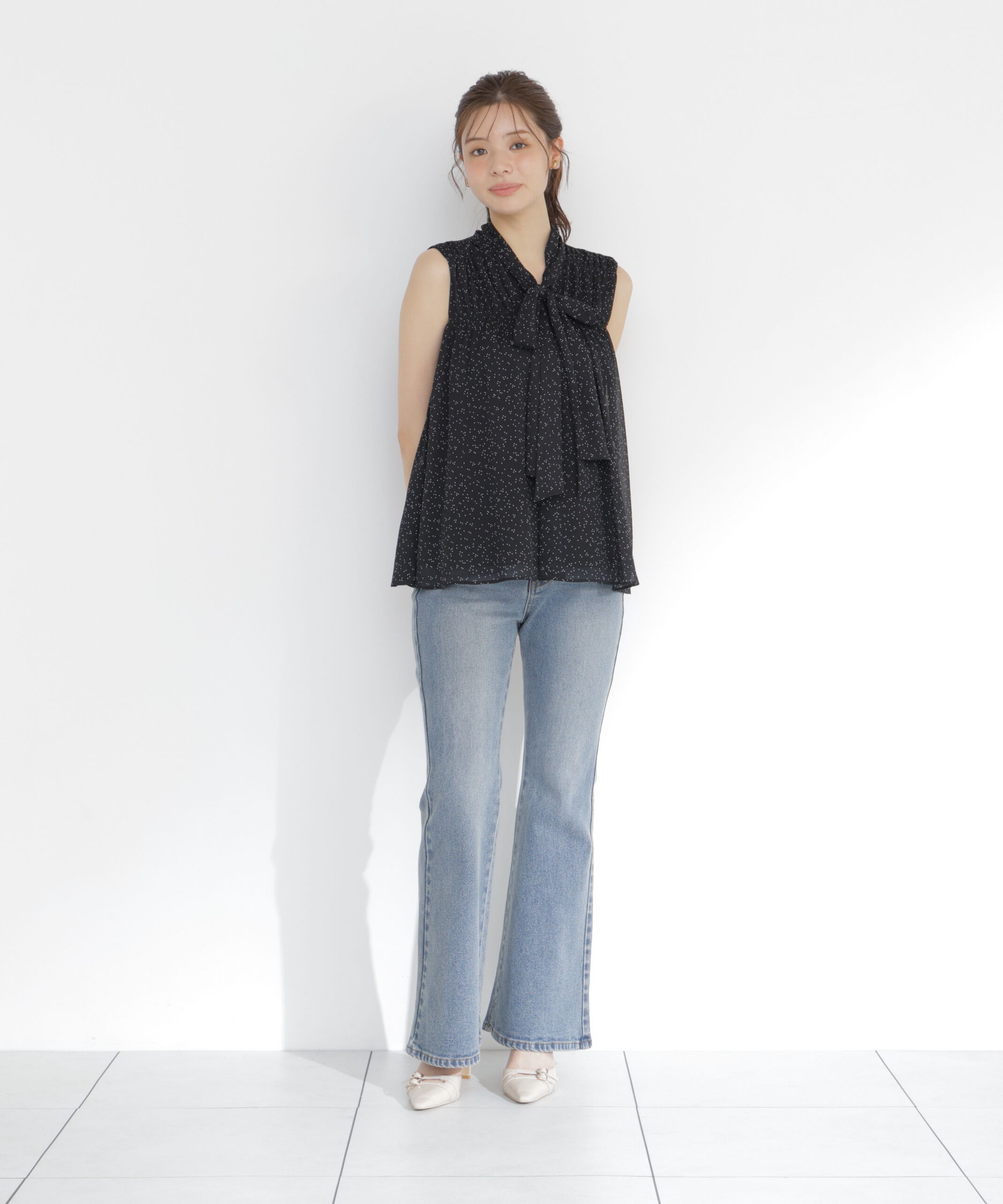 PROPORTION BODY DRESSING「ボウタイシャーリングブラウス」|シャツ・ブラウス|