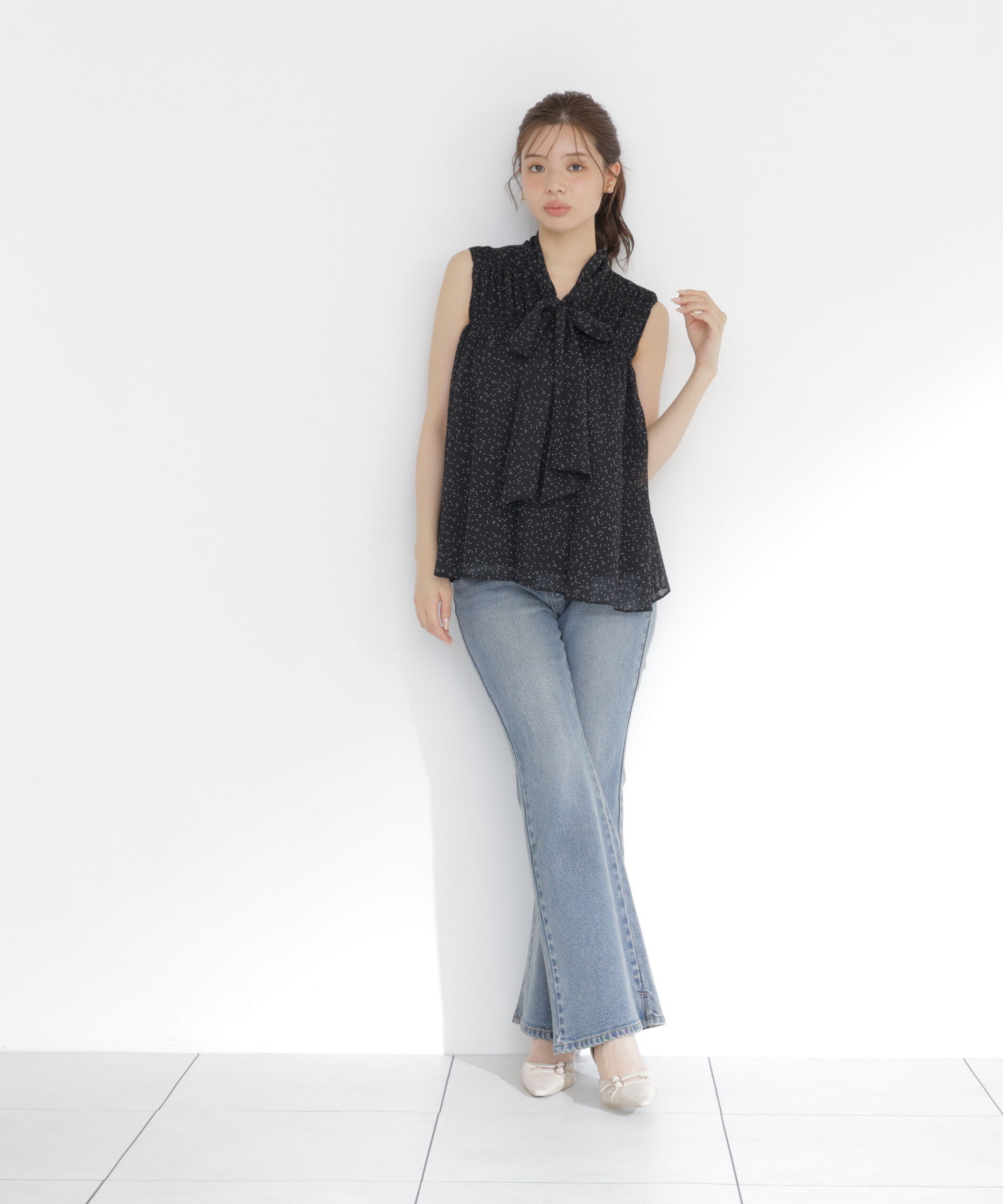 PROPORTION BODY DRESSING「ボウタイシャーリングブラウス」|シャツ・ブラウス|
