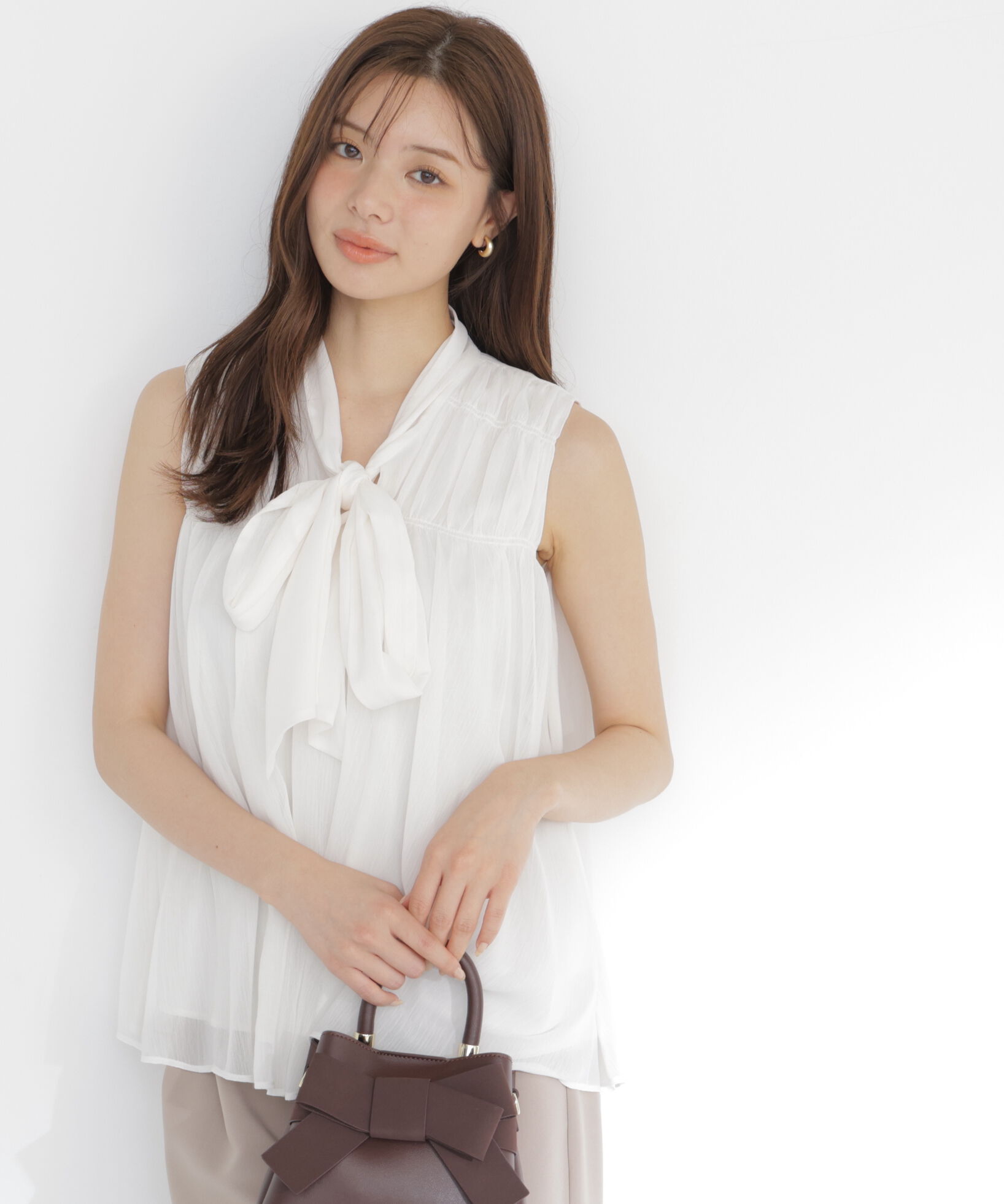 PROPORTION BODY DRESSING「ボウタイシャーリングブラウス」|シャツ・ブラウス|