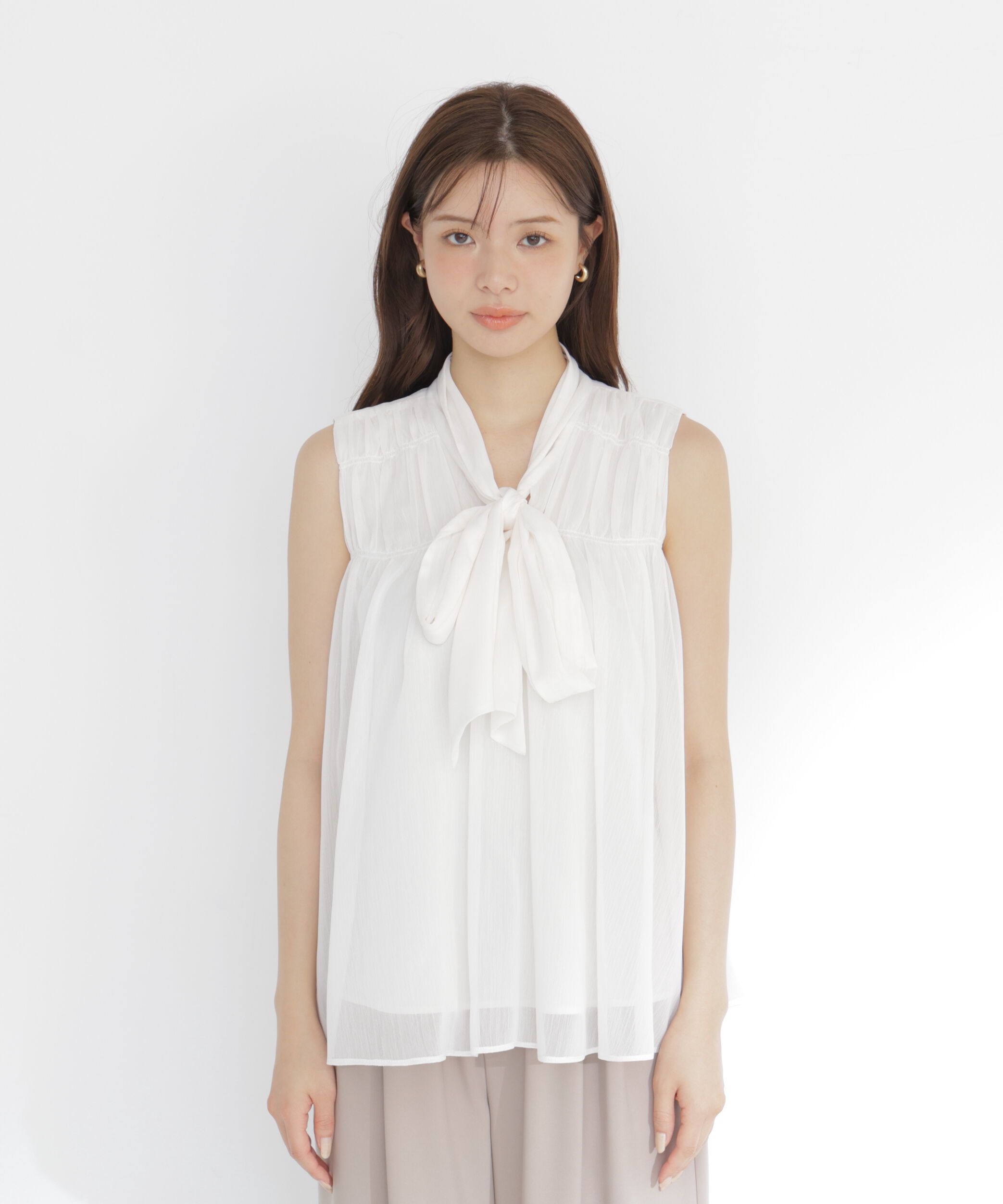 PROPORTION BODY DRESSING「ボウタイシャーリングブラウス」|シャツ・ブラウス|