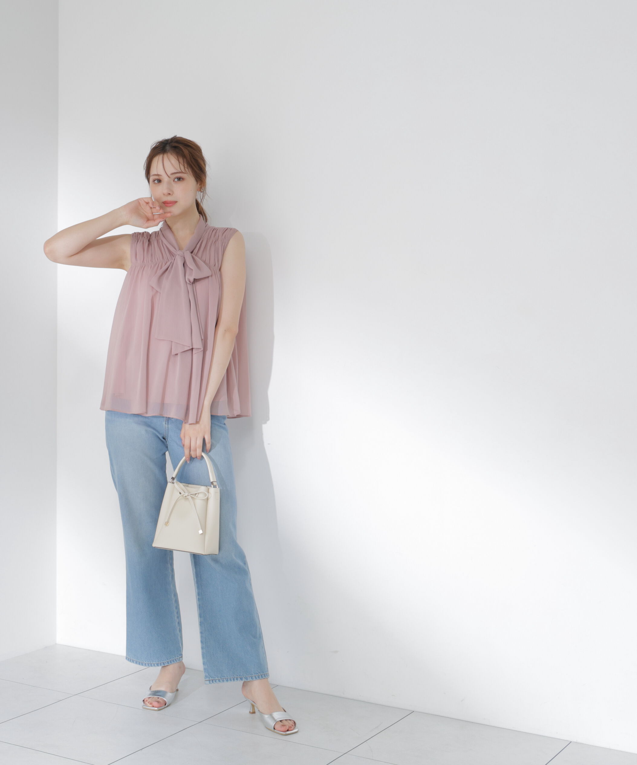 PROPORTION BODY DRESSING「ボウタイシャーリングブラウス」|シャツ・ブラウス|