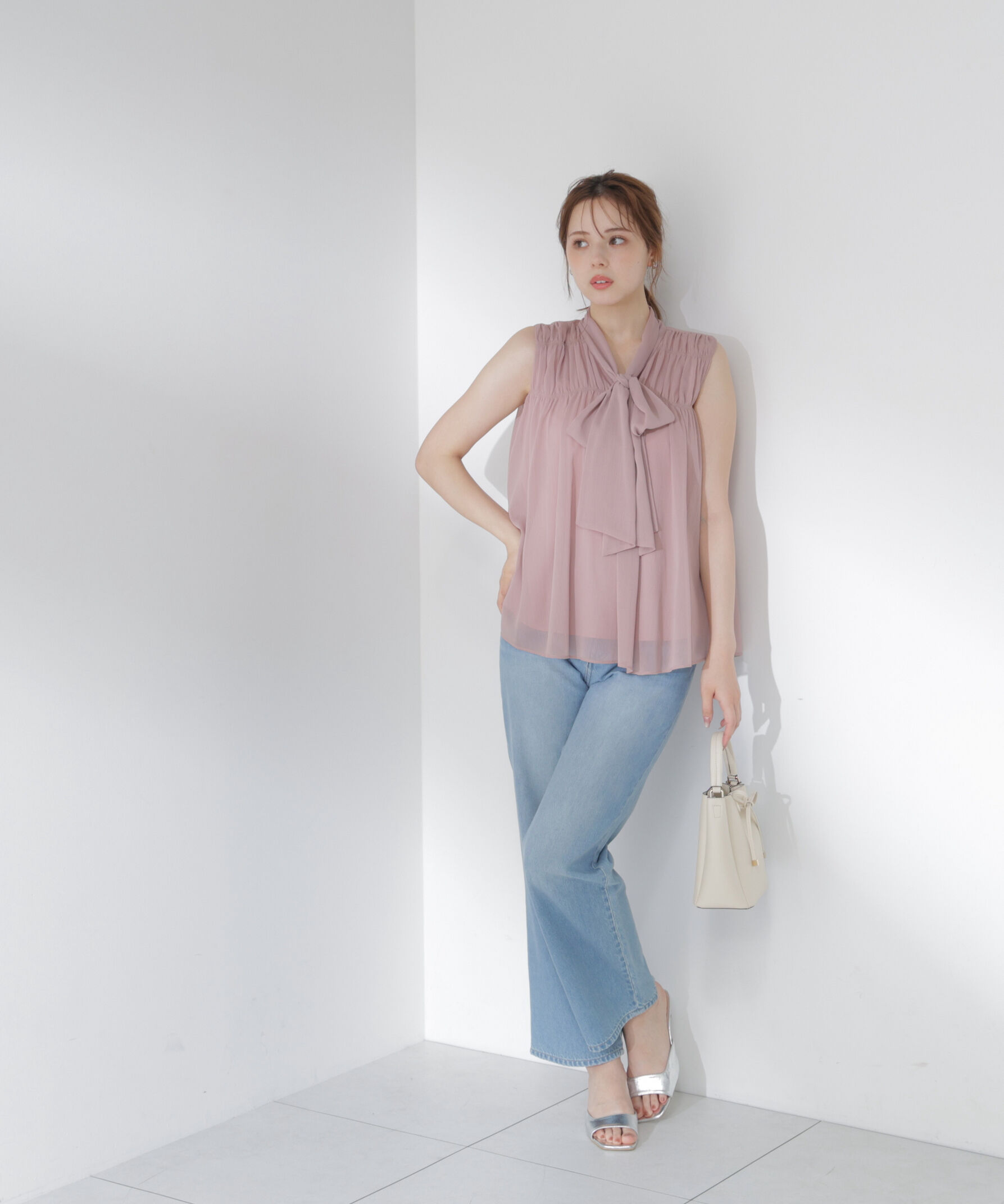 PROPORTION BODY DRESSING「ボウタイシャーリングブラウス」|シャツ・ブラウス|