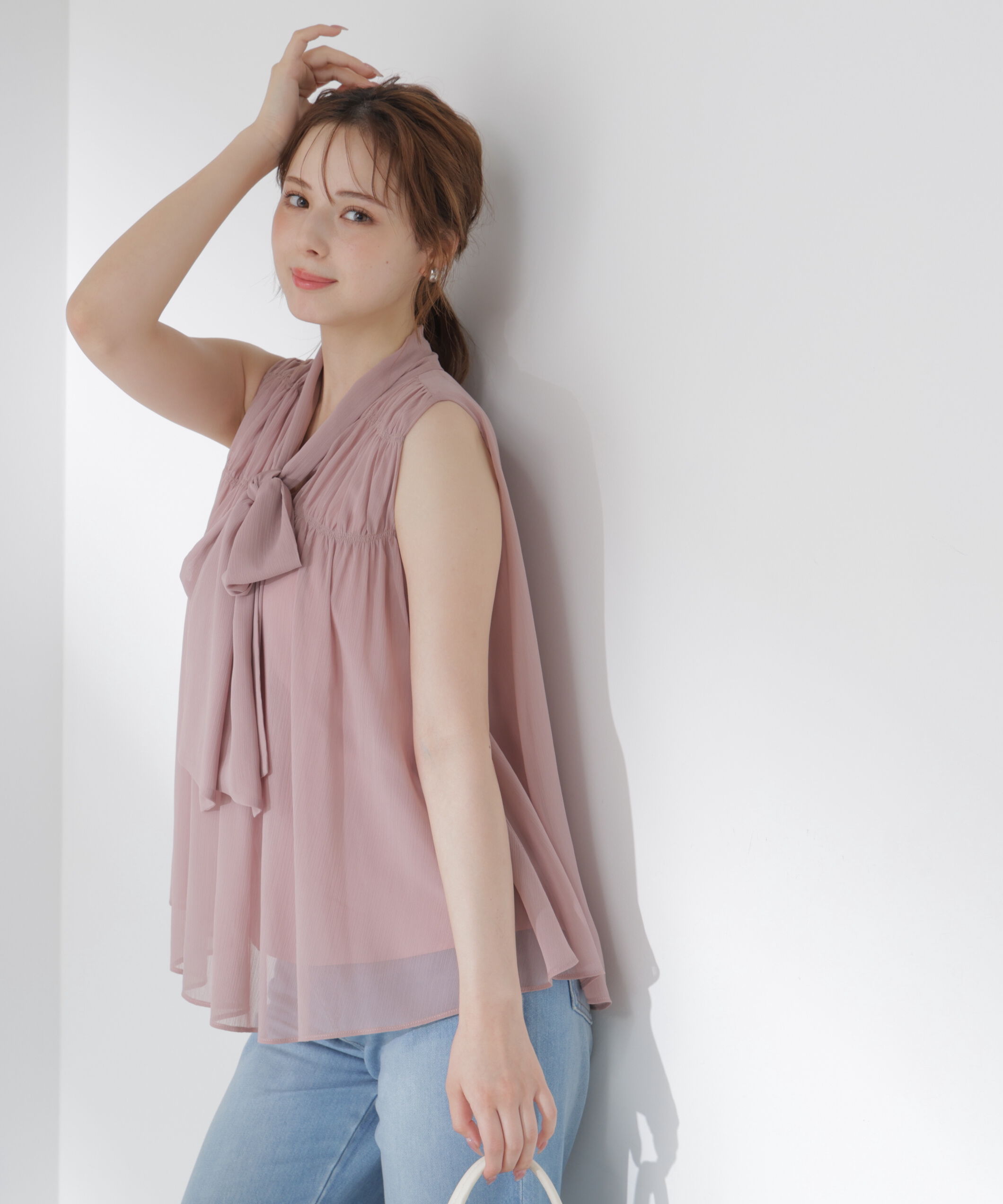 PROPORTION BODY DRESSING「ボウタイシャーリングブラウス」|シャツ・ブラウス|