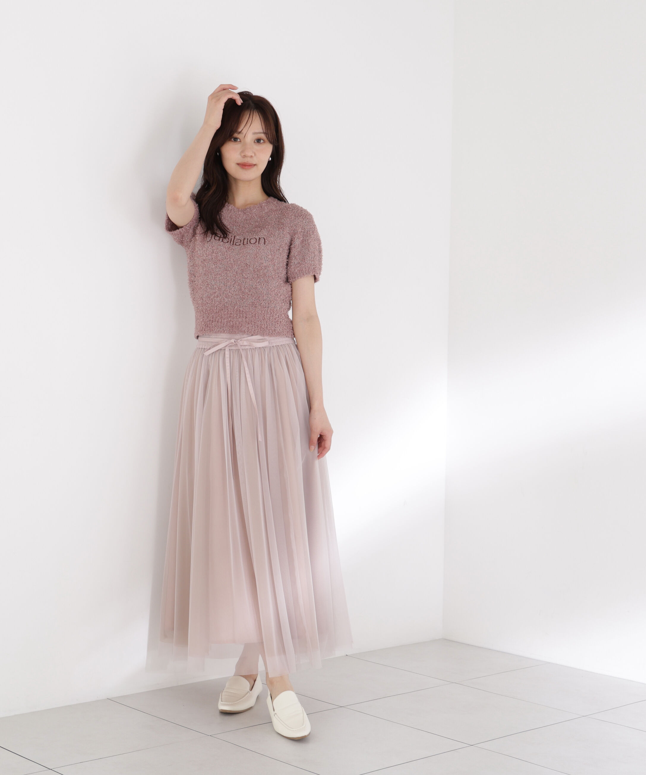 PROPORTION BODY DRESSING「＜EDIT COLOGNE＞リボン付きチュールスカート」|スカート|