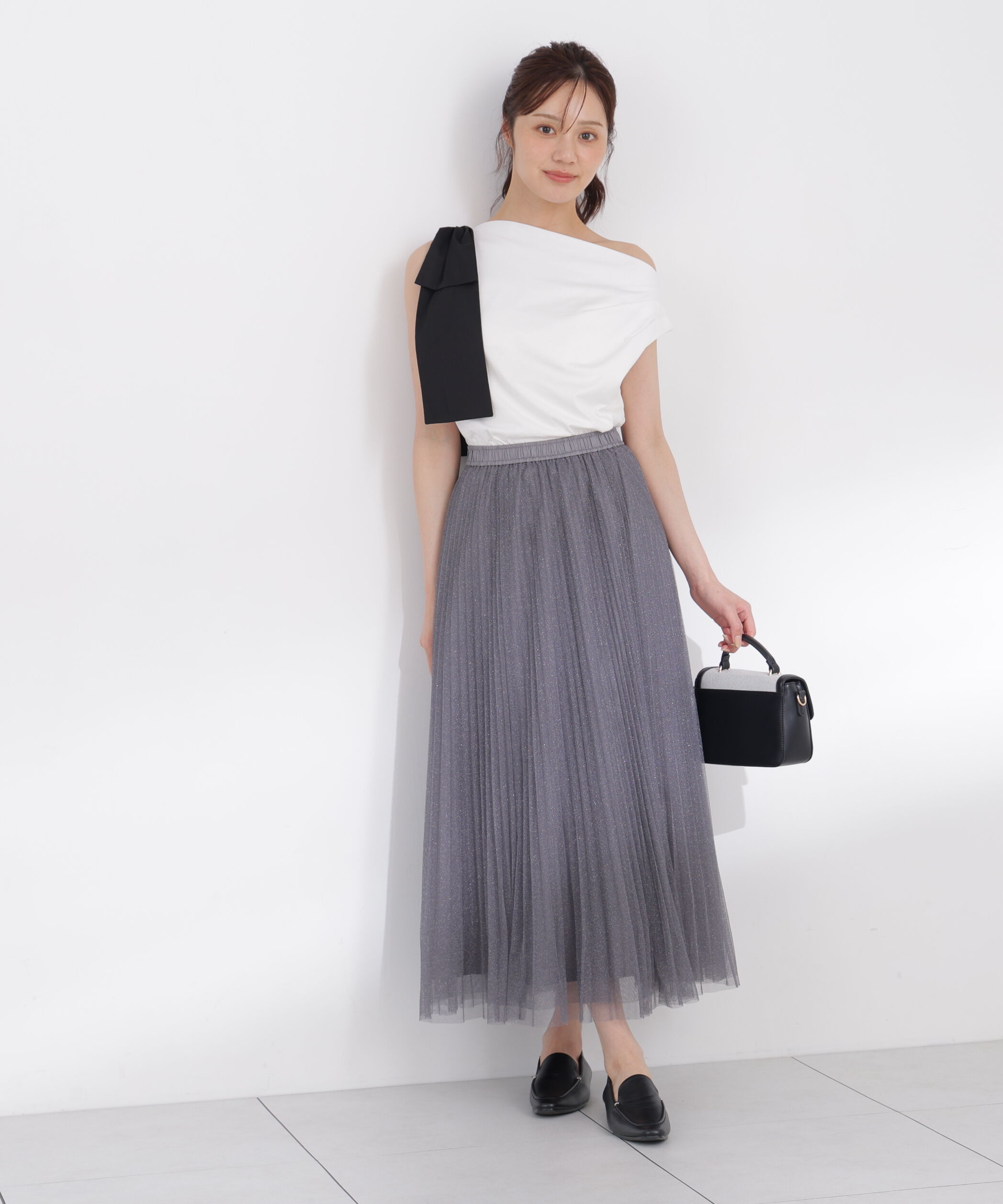 PROPORTION BODY DRESSING「＜EDIT COLOGNE＞ラメプリーツスカート」|スカート|
