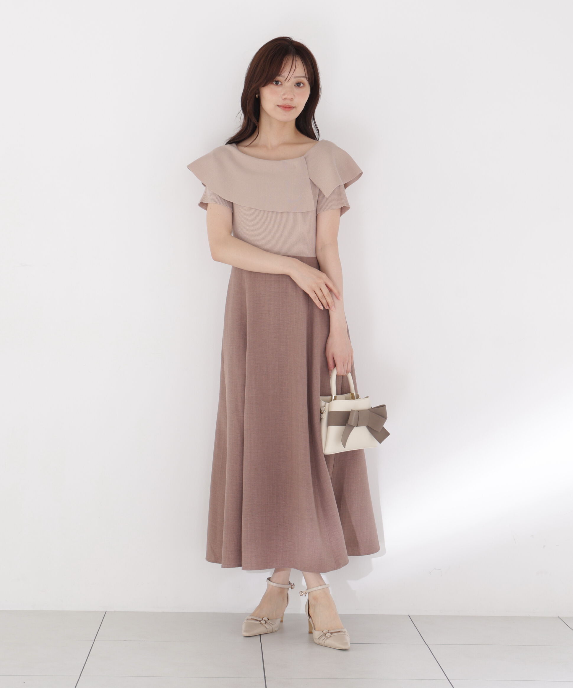 PROPORTION BODY DRESSING「ケープニットドッキングワンピース」|ワンピース|