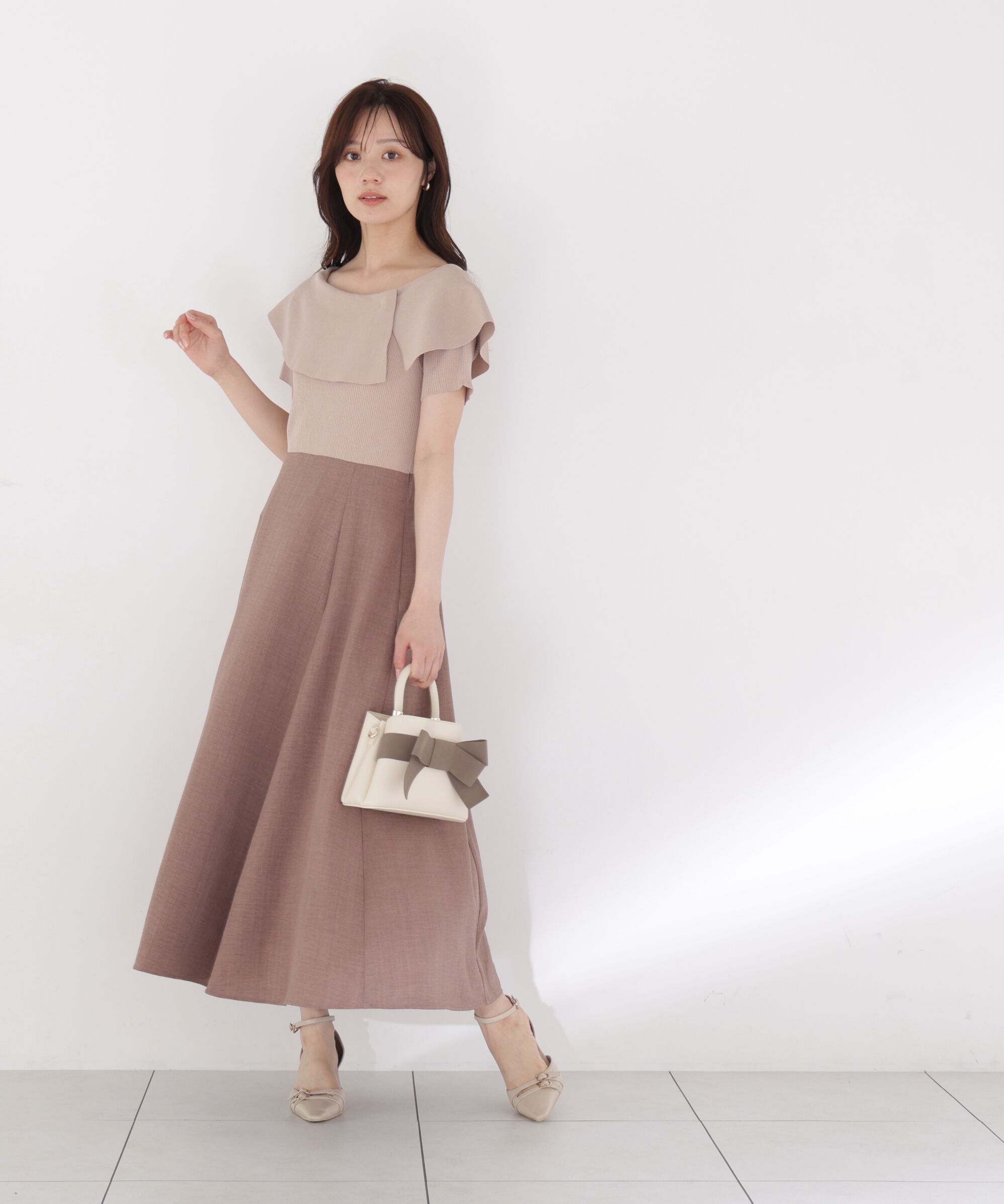 PROPORTION BODY DRESSING「ケープニットドッキングワンピース」|ワンピース|