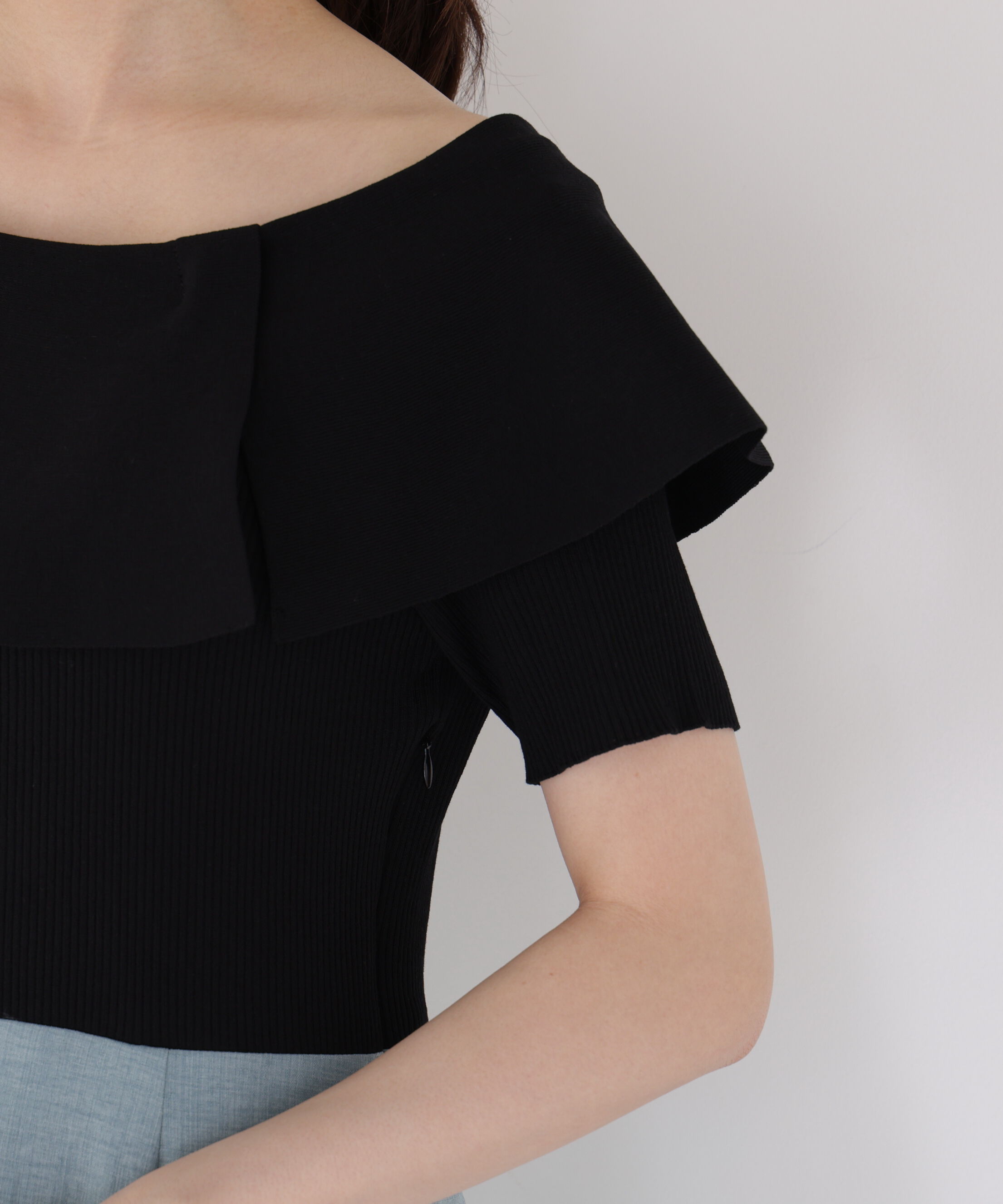 PROPORTION BODY DRESSING「ケープニットドッキングワンピース」|ワンピース|