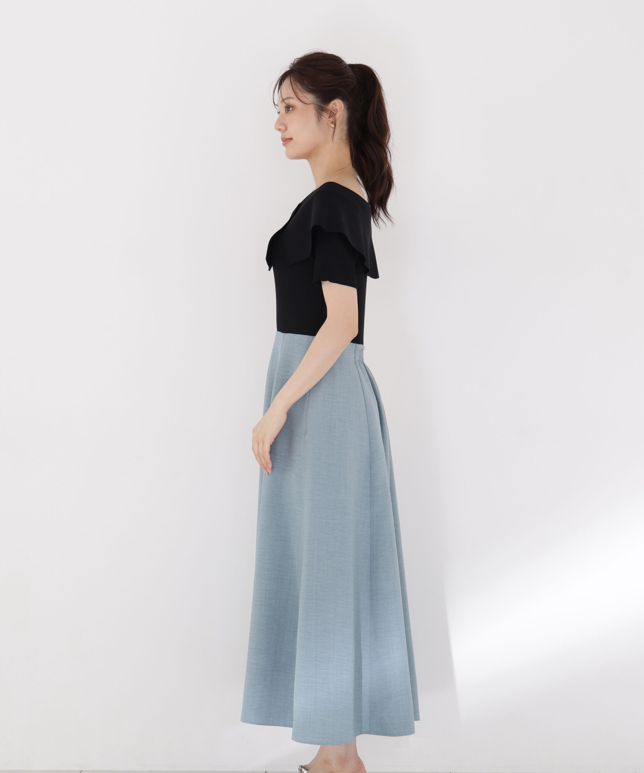 PROPORTION BODY DRESSING「ケープニットドッキングワンピース」|ワンピース|