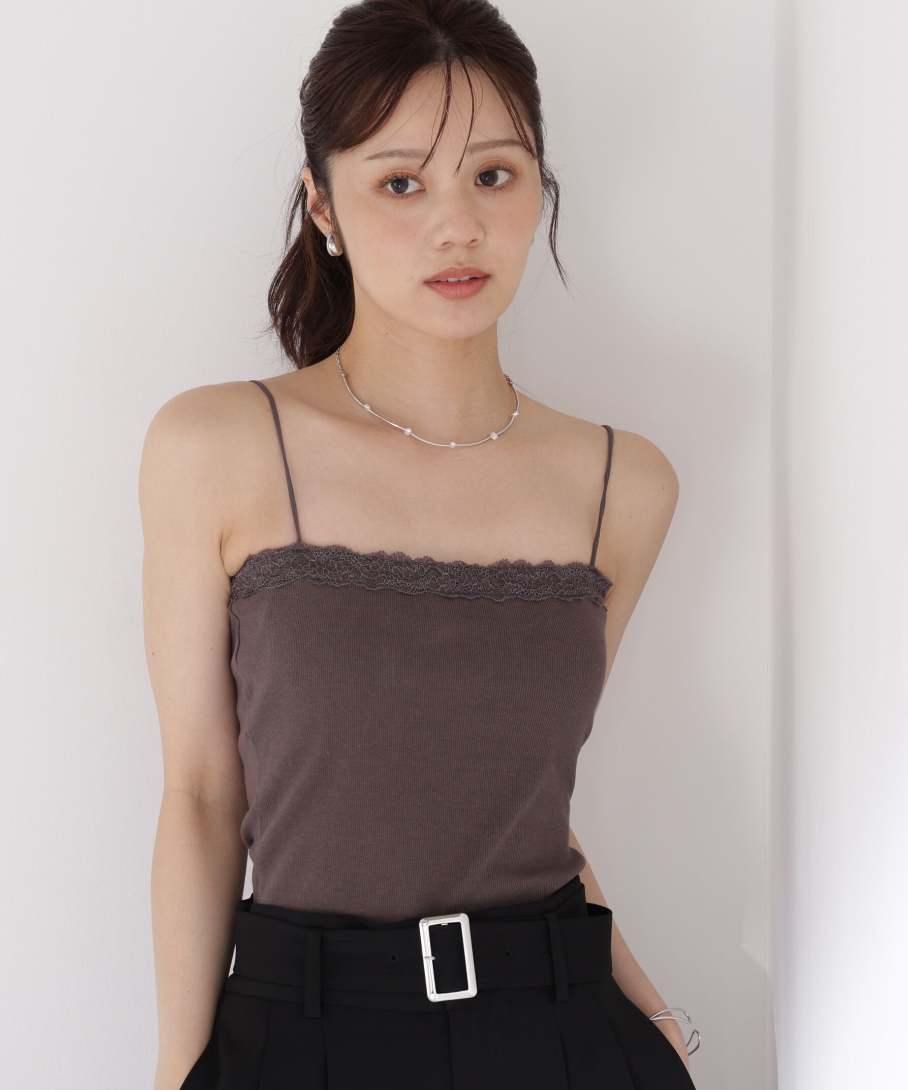 PROPORTION BODY DRESSING「レースカップ付きキャミソール」|Tシャツ・カットソー|