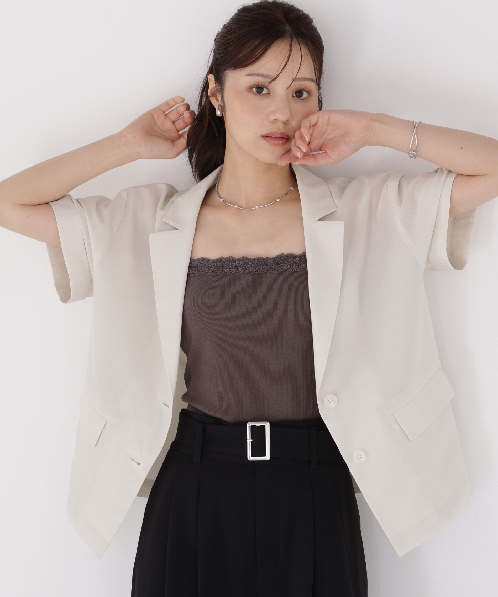 PROPORTION BODY DRESSING「レースカップ付きキャミソール」|Tシャツ・カットソー|