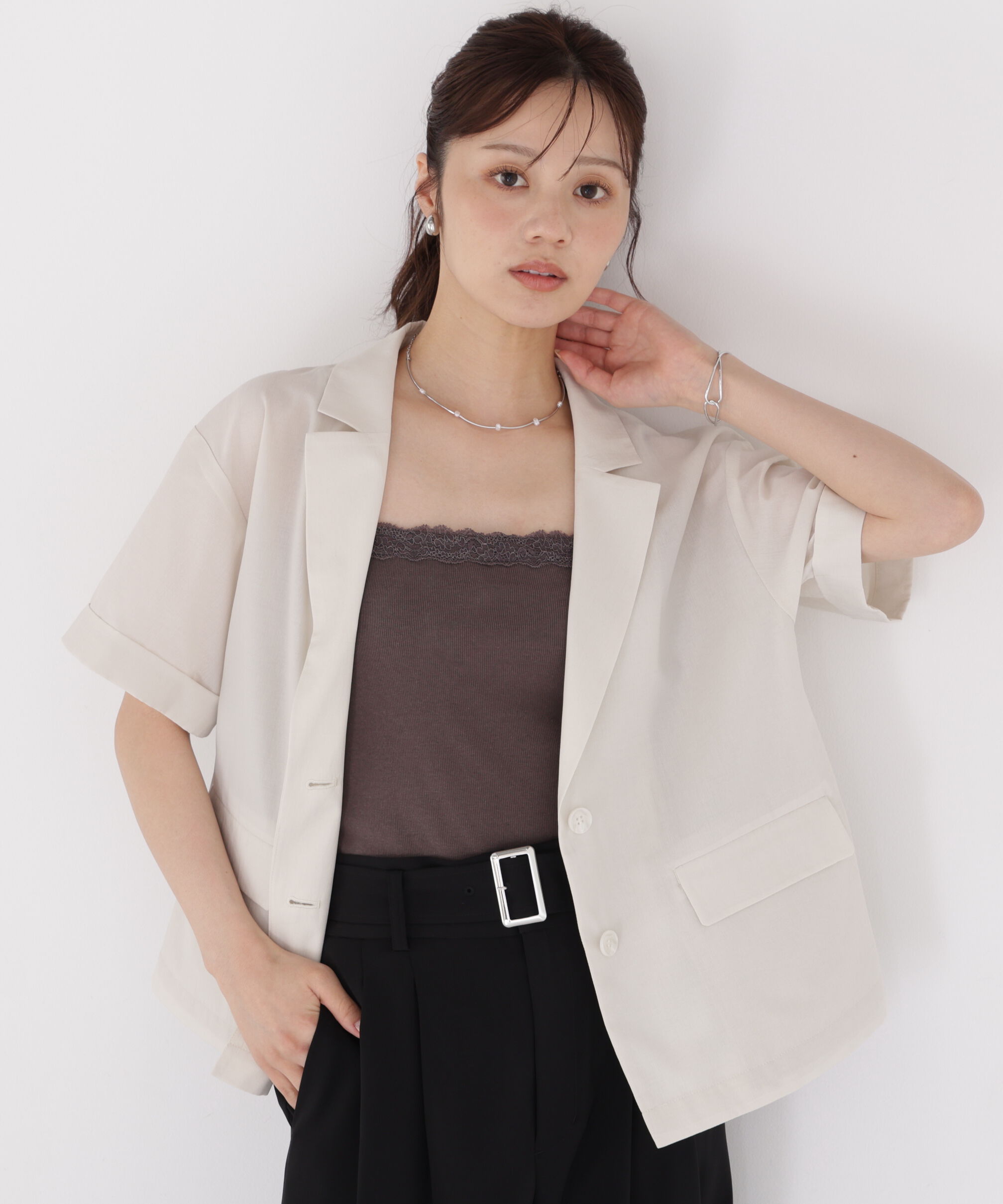 PROPORTION BODY DRESSING「レースカップ付きキャミソール」|Tシャツ・カットソー|