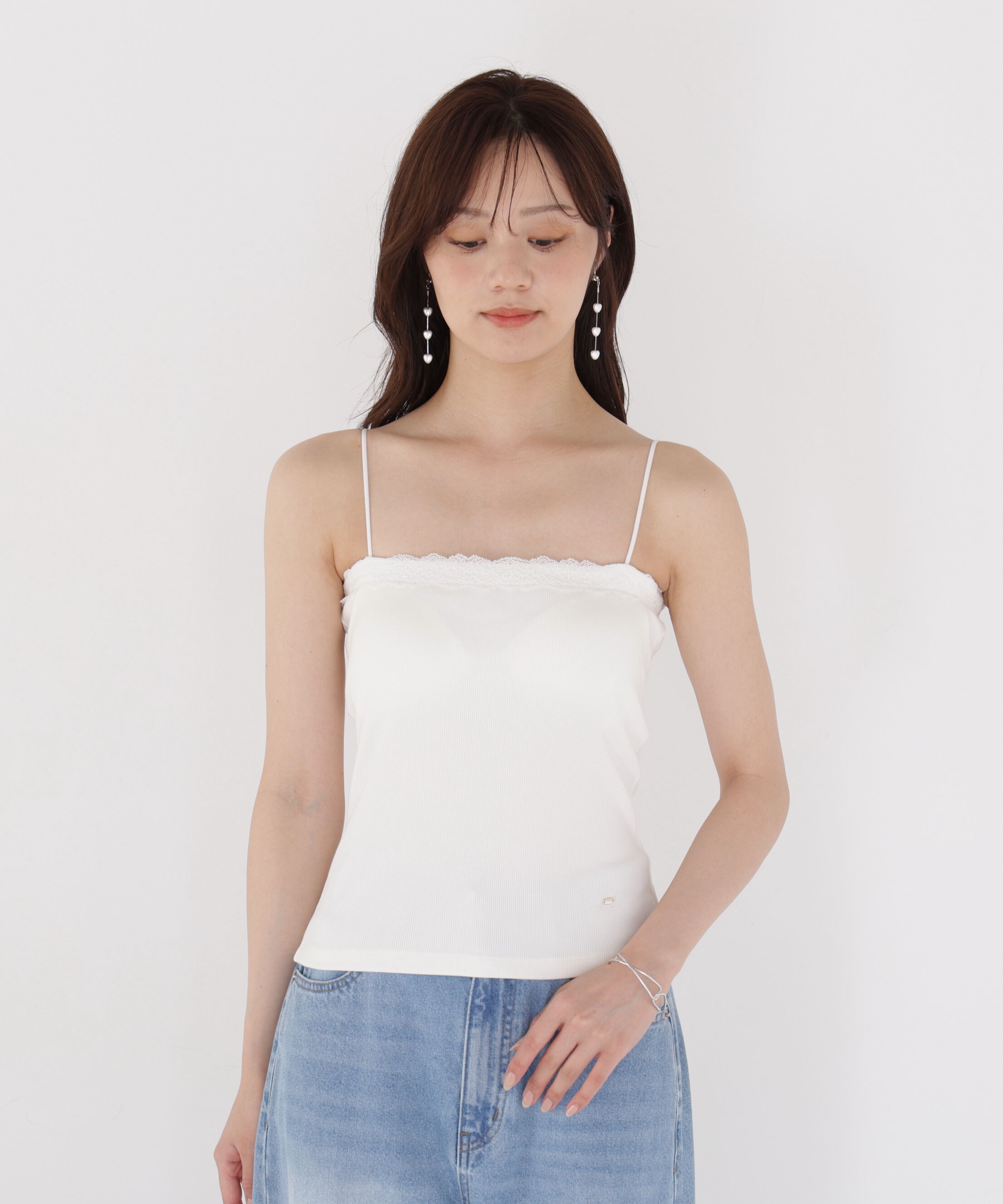PROPORTION BODY DRESSING「レースカップ付きキャミソール」|Tシャツ・カットソー|