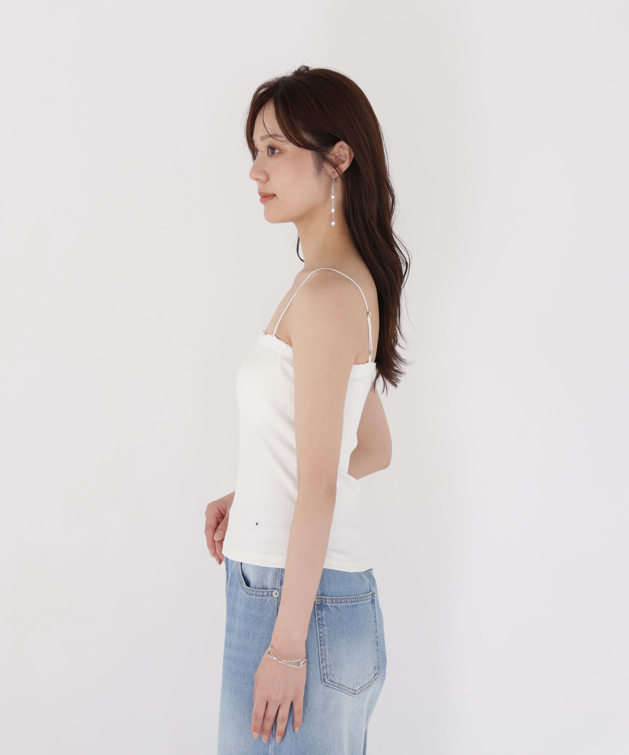 PROPORTION BODY DRESSING「レースカップ付きキャミソール」|Tシャツ・カットソー|