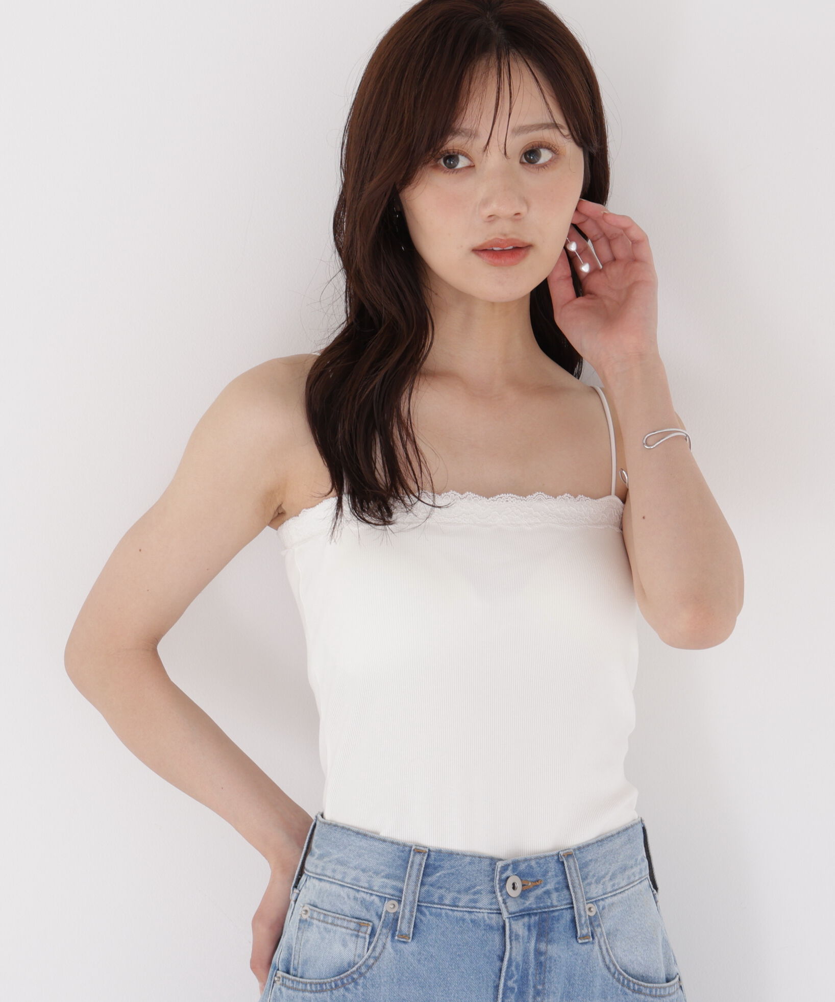 PROPORTION BODY DRESSING「レースカップ付きキャミソール」|Tシャツ・カットソー|