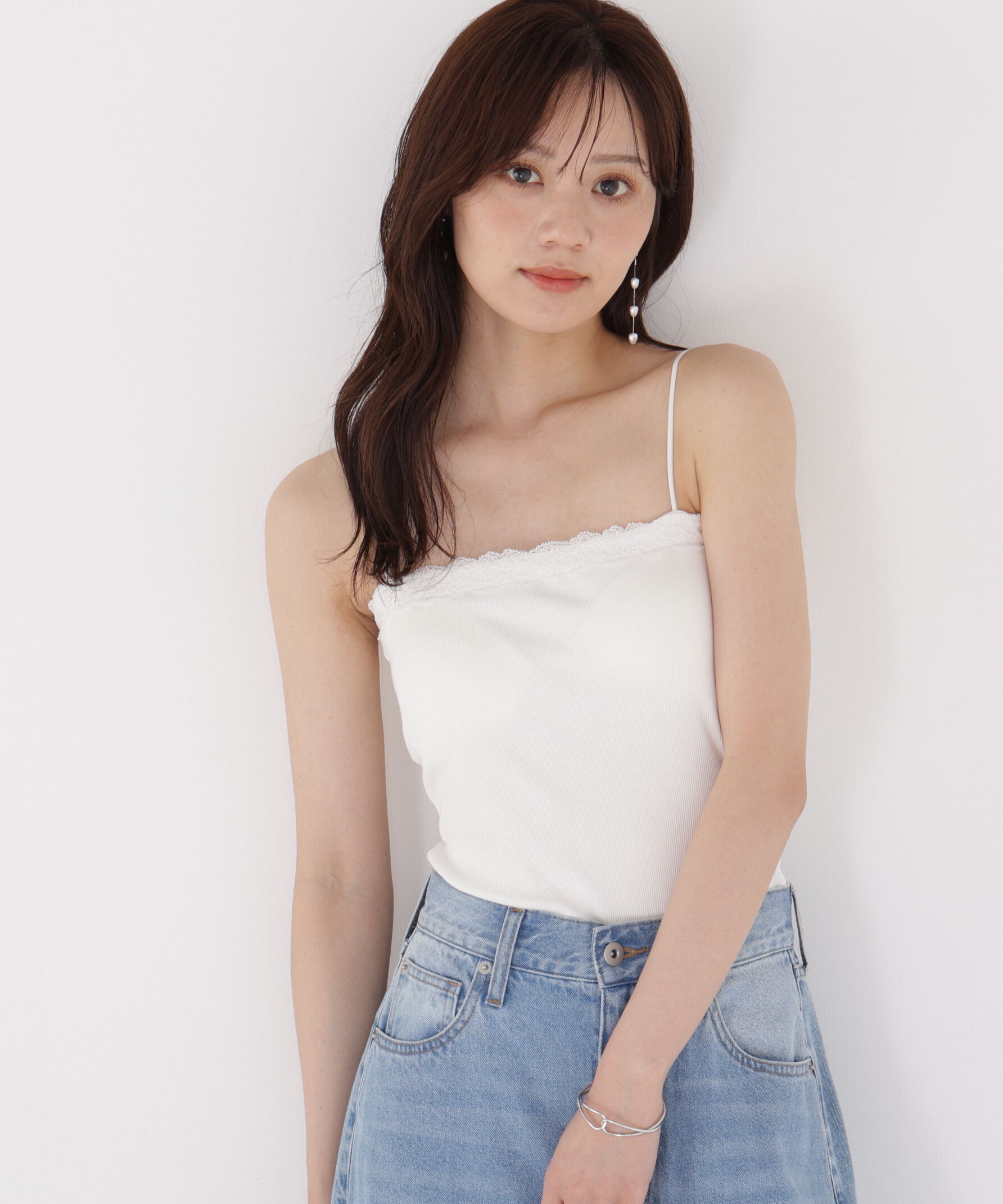 PROPORTION BODY DRESSING「レースカップ付きキャミソール」|Tシャツ・カットソー|