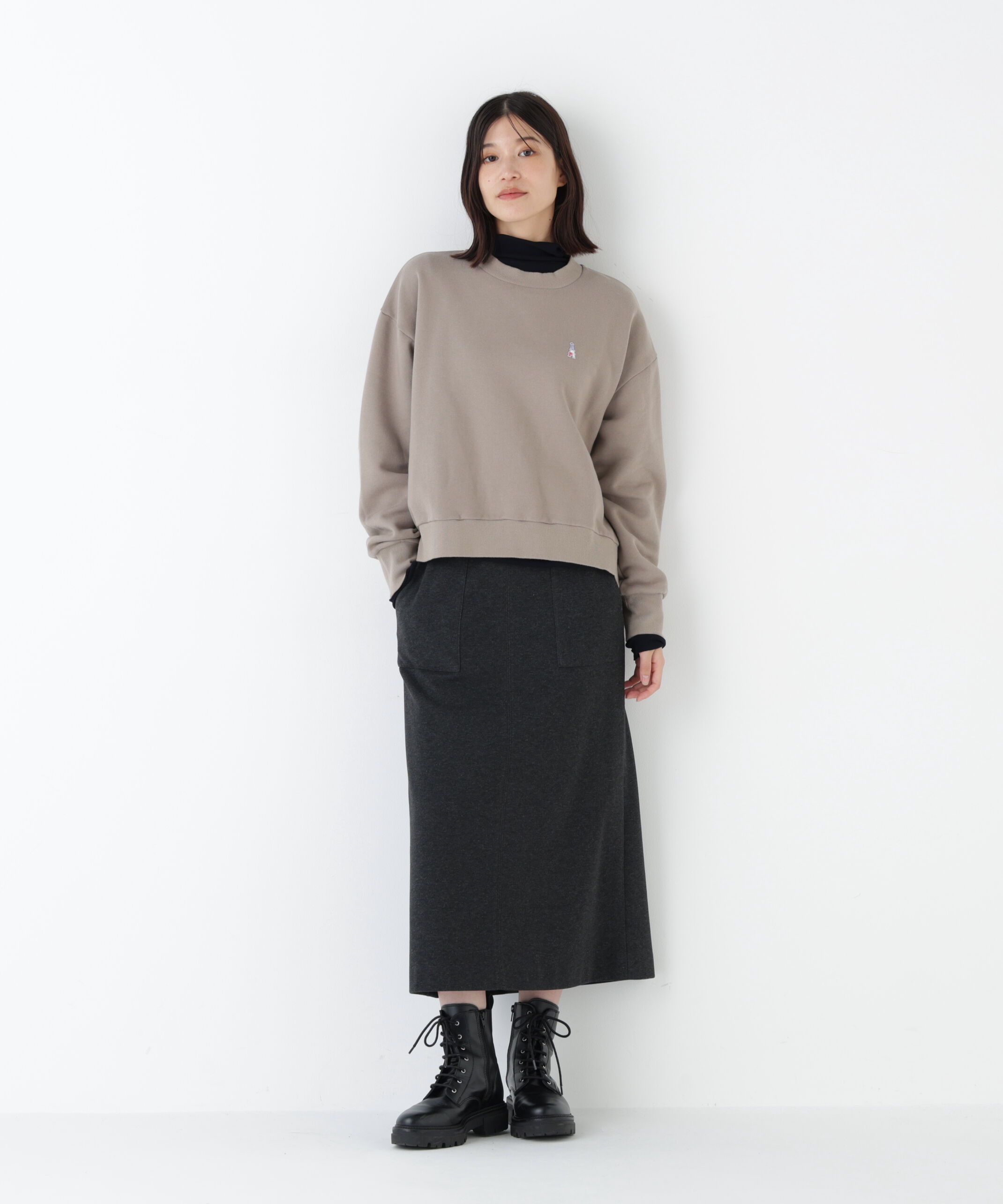  「◆モチーフワッペン裏起毛スウェット」|Tシャツ・カットソー|