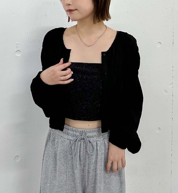 archives「&rsquo;シャーリング２ｗａｙブラウス&rsquo;」|シャツ・ブラウス|BLACK