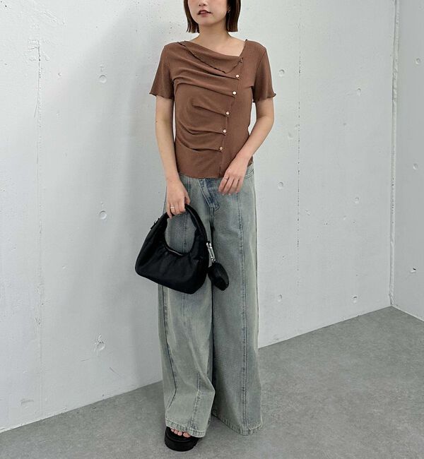 archives「アシメタックボタンカットＴＯＰＳ　５Ｓ」|Tシャツ・カットソー|