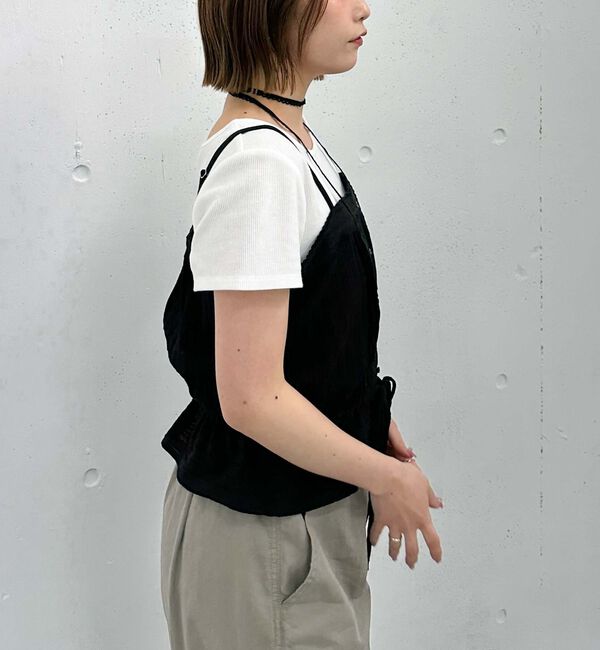 archives「コットンレースピンタックビスチェ」|シャツ・ブラウス|