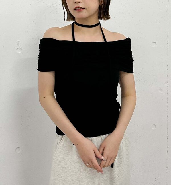 archives「ギャザーオフショルカットＴＯＰＳ」|タンクトップ|