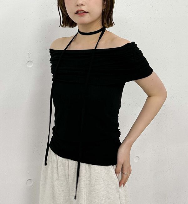 archives「ギャザーオフショルカットＴＯＰＳ」|タンクトップ|