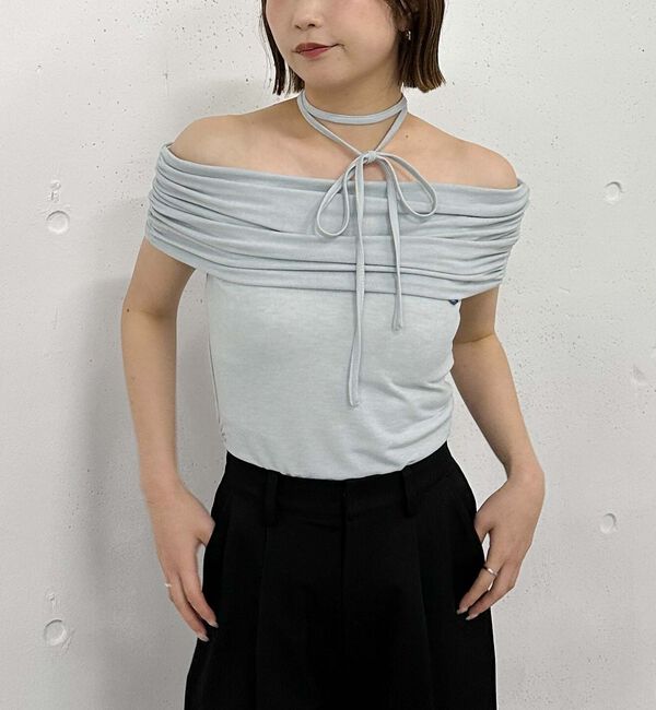 archives「ギャザーオフショルカットＴＯＰＳ」|タンクトップ|