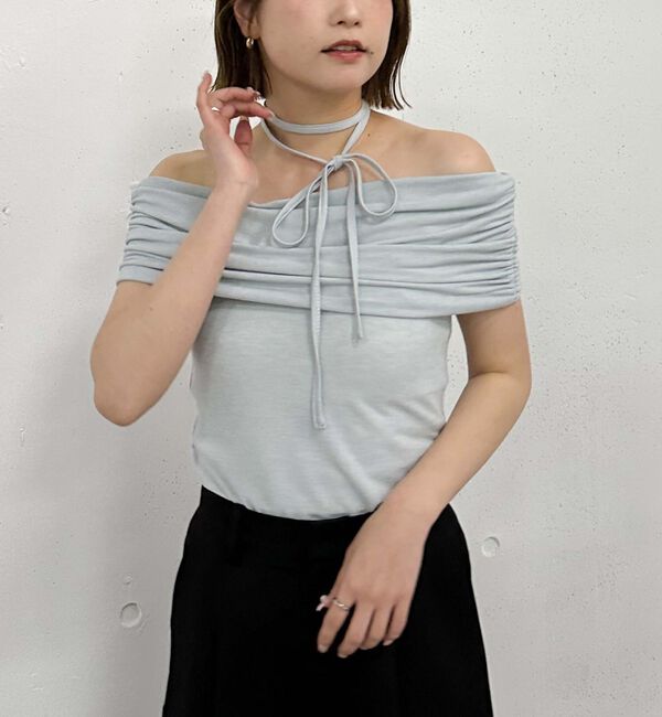archives「ギャザーオフショルカットＴＯＰＳ」|タンクトップ|
