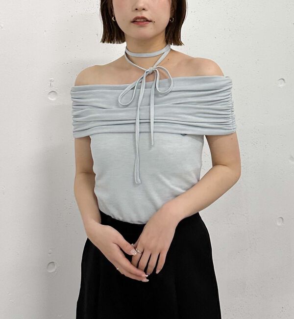archives「ギャザーオフショルカットＴＯＰＳ」|タンクトップ|
