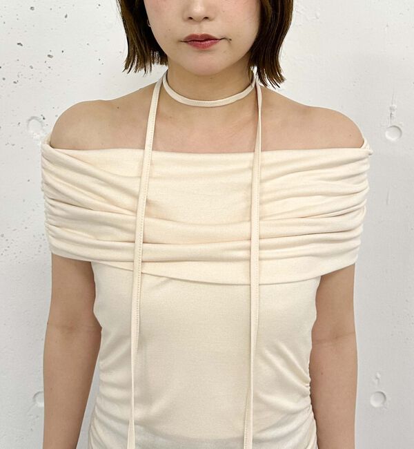 archives「ギャザーオフショルカットＴＯＰＳ」|タンクトップ|