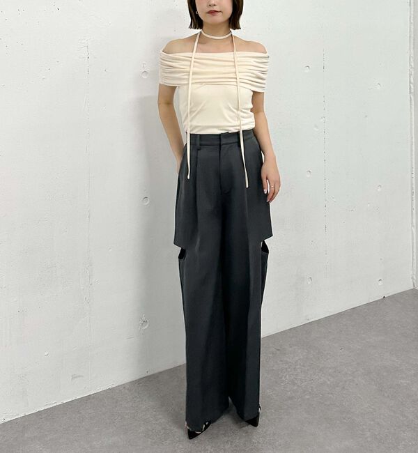 archives「ギャザーオフショルカットＴＯＰＳ」|タンクトップ|
