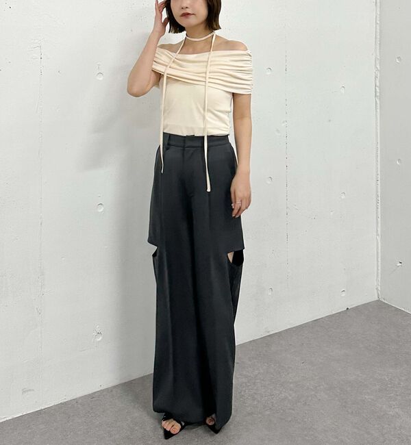 archives「ギャザーオフショルカットＴＯＰＳ」|タンクトップ|