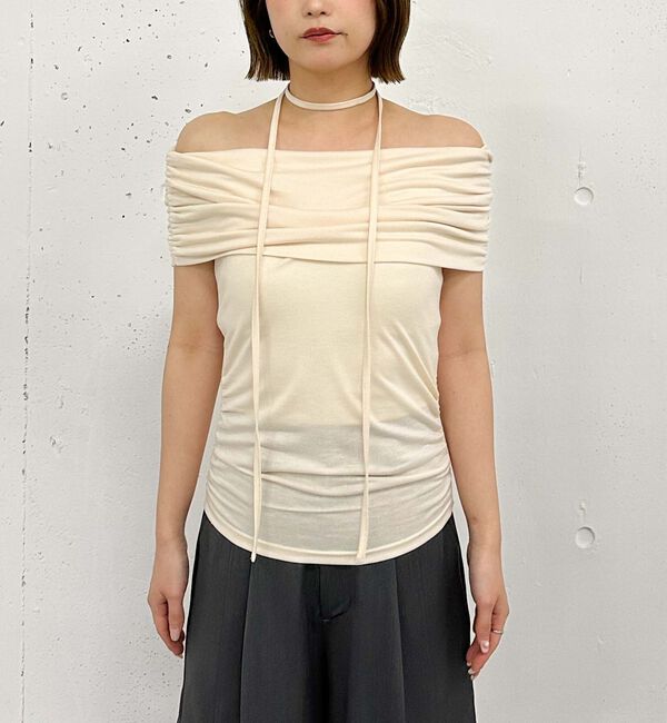 archives「ギャザーオフショルカットＴＯＰＳ」|タンクトップ|