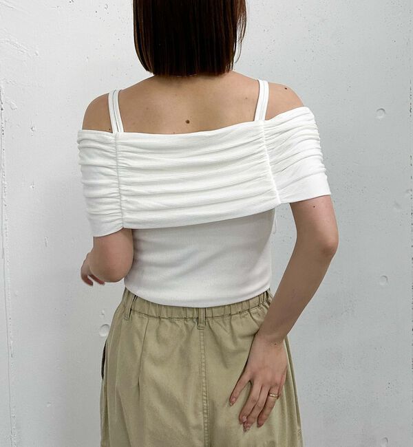 archives「ドロストオフショルカットＴＯＰＳ」|タンクトップ|