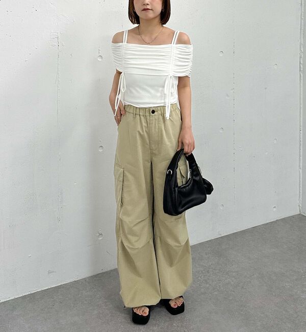archives「ドロストオフショルカットＴＯＰＳ」|タンクトップ|