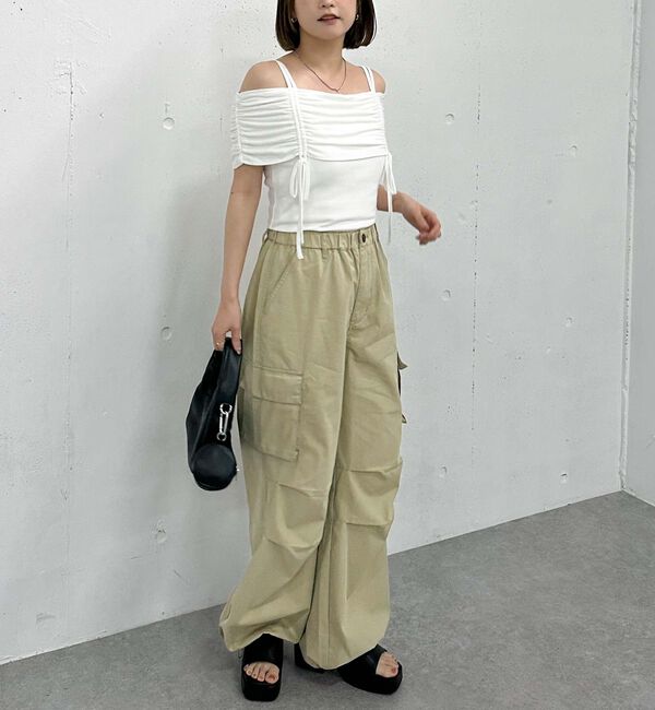 archives「ドロストオフショルカットＴＯＰＳ」|タンクトップ|