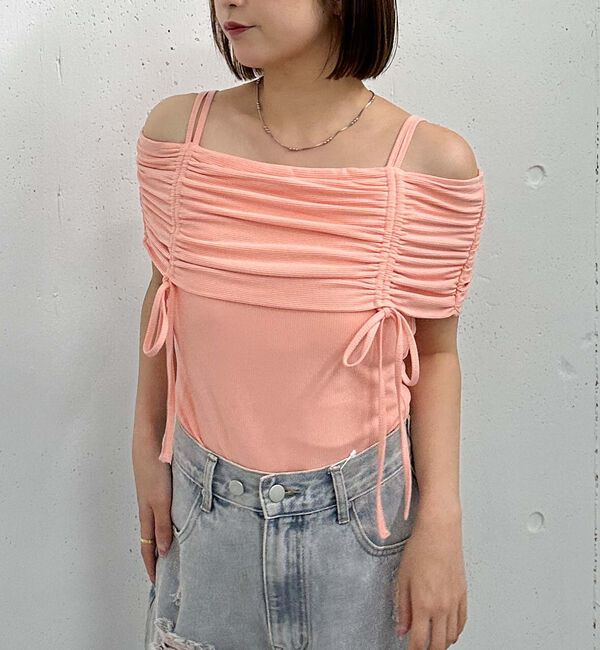 archives「ドロストオフショルカットＴＯＰＳ」|タンクトップ|