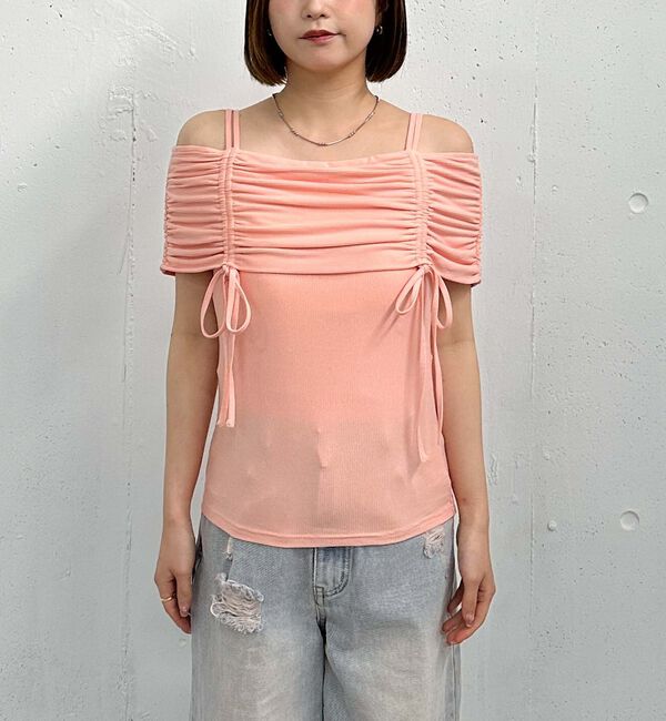 archives「ドロストオフショルカットＴＯＰＳ」|タンクトップ|