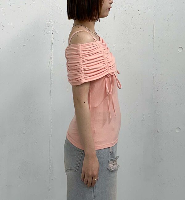 archives「ドロストオフショルカットＴＯＰＳ」|タンクトップ|