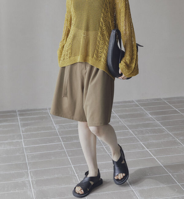 Doux archives「ベルト付ショートパンツ」|その他|BROWN