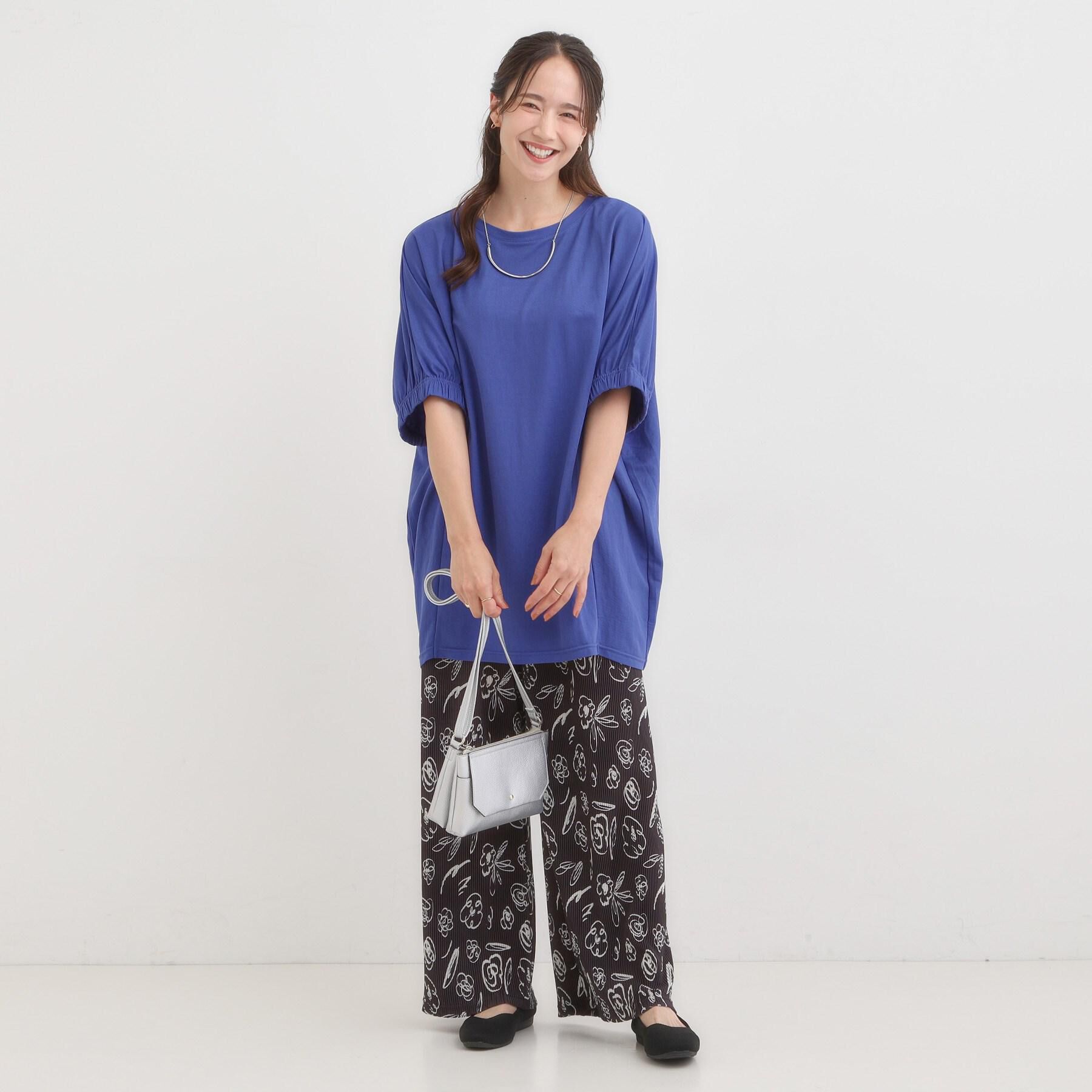 SHOO･LA･RUE「【洗濯機可/柄が選べる】さらさら楽ちん プリーツ ワイドパンツ」|その他|