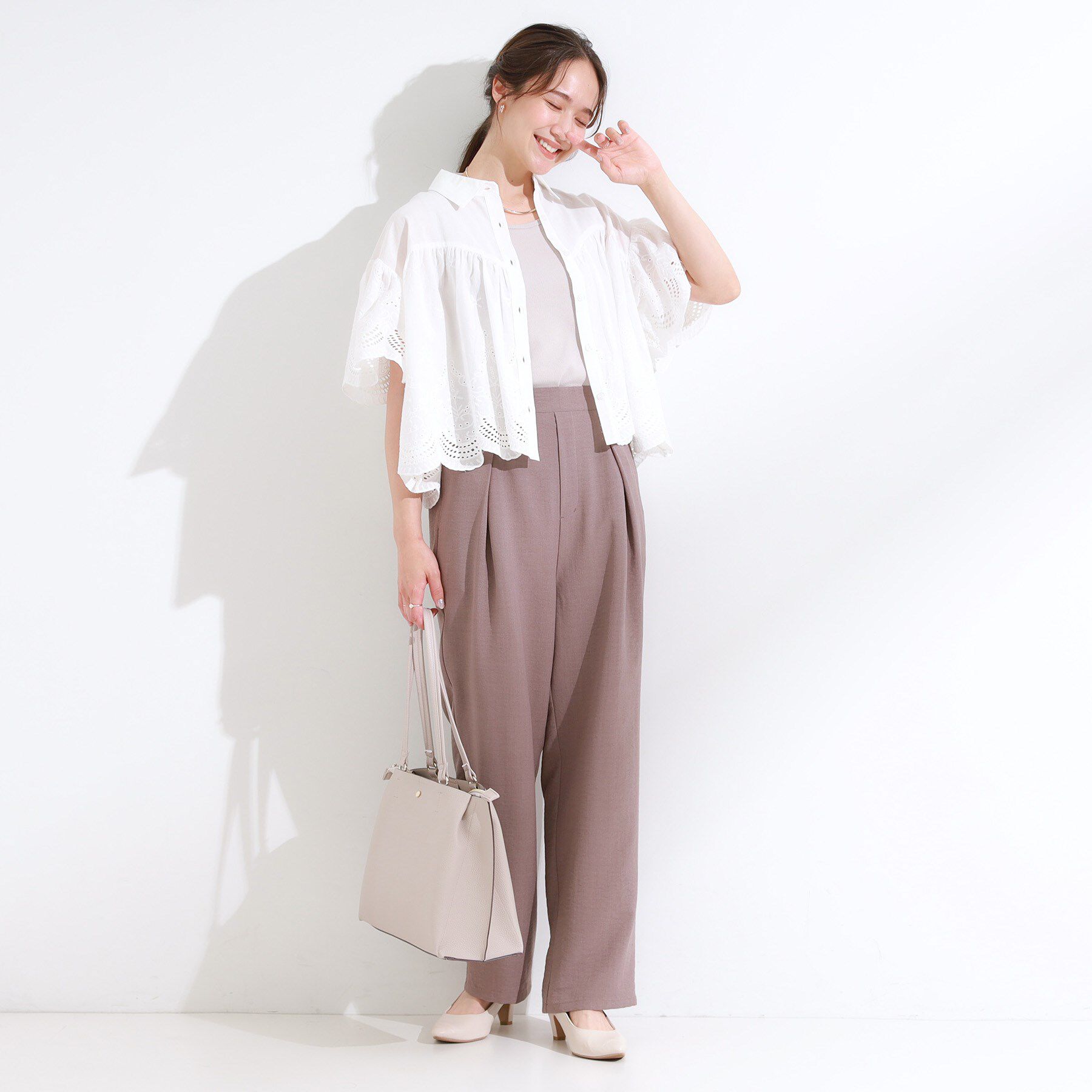 SHOO･LA･RUE「コーデの主役になる スカラップレースブラウス」|シャツ・ブラウス|