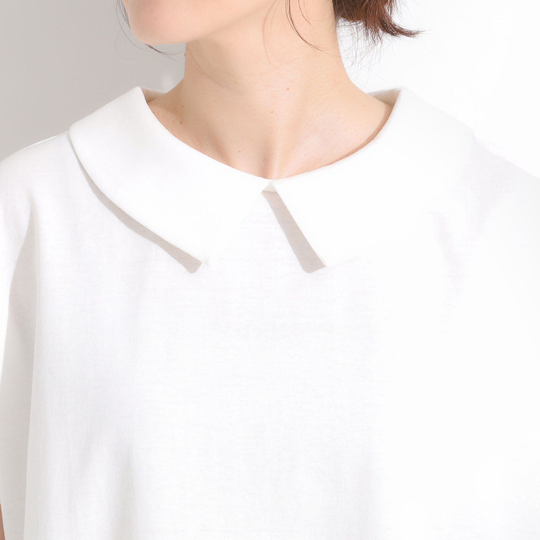 SHOO･LA･RUE「【S-LL】こだわりの襟バランスが大人かわいい ボックスシルエットトップス」|Tシャツ・カットソー|